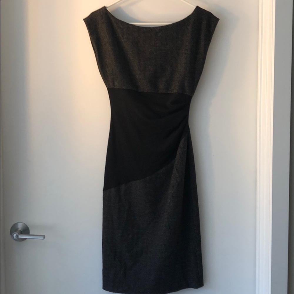 DVF herringbone/black dress